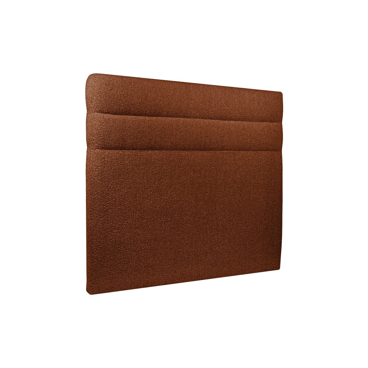 Cabecero 135 cm lines - tejido rizado terracota - terracota