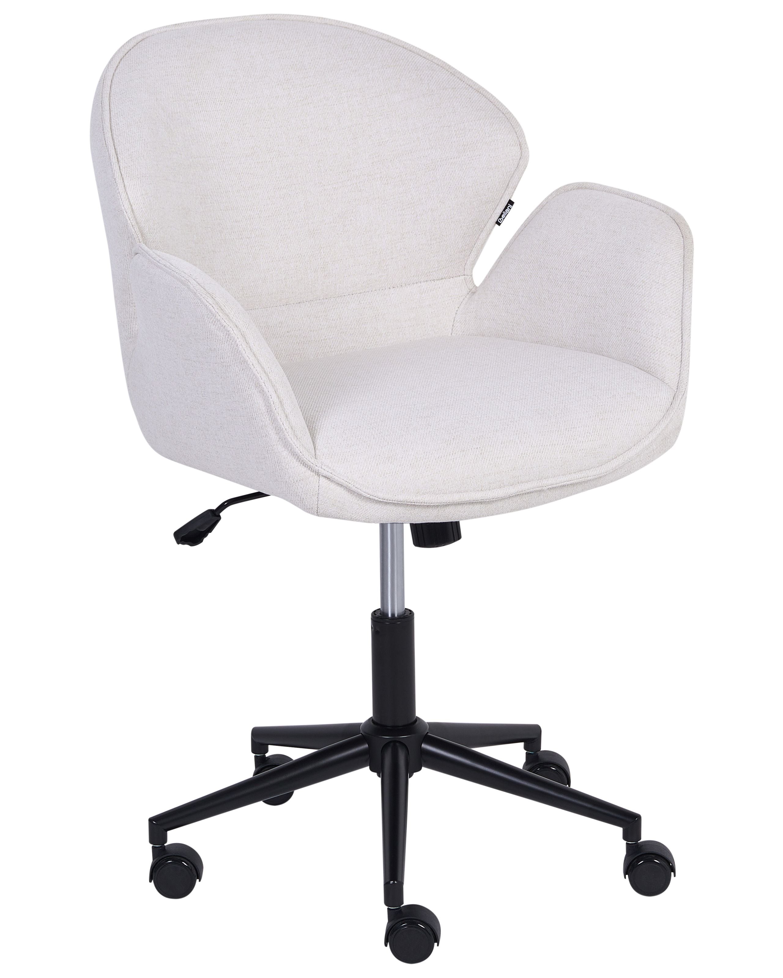 Silla de escritorio belmar tela blanco crema