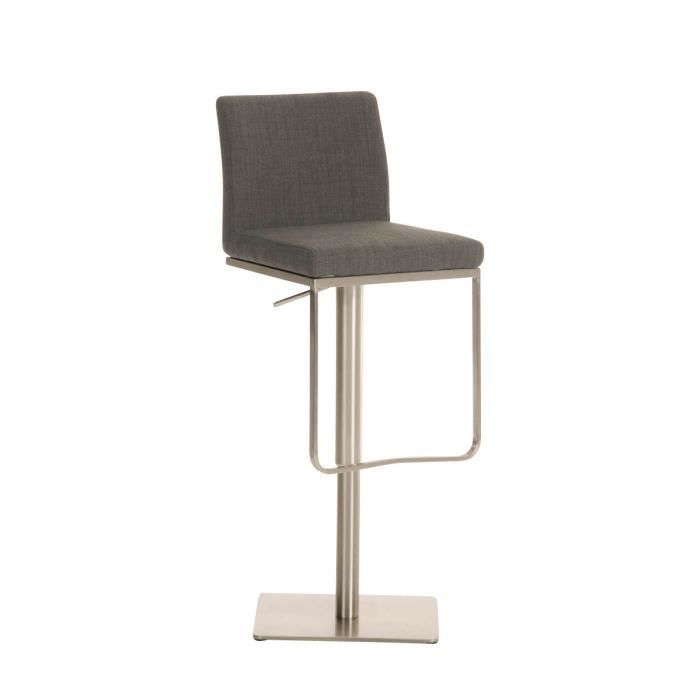 Taburete de bar moderno - tela gris oscuro - 1 ud