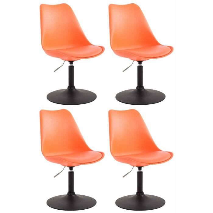 Sillas comedor giratorias regulables - lote 4 - naranja