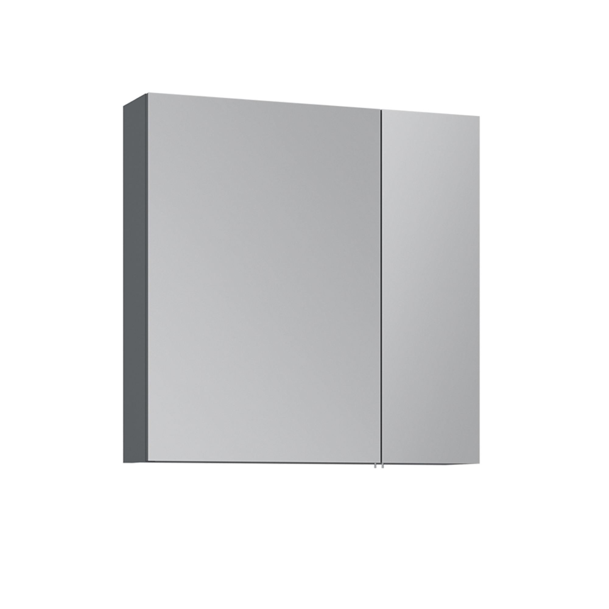 Mueble de baño con espejo <<nuvola 60 v2>> - 66 x 16 x 60 cm - antracita
