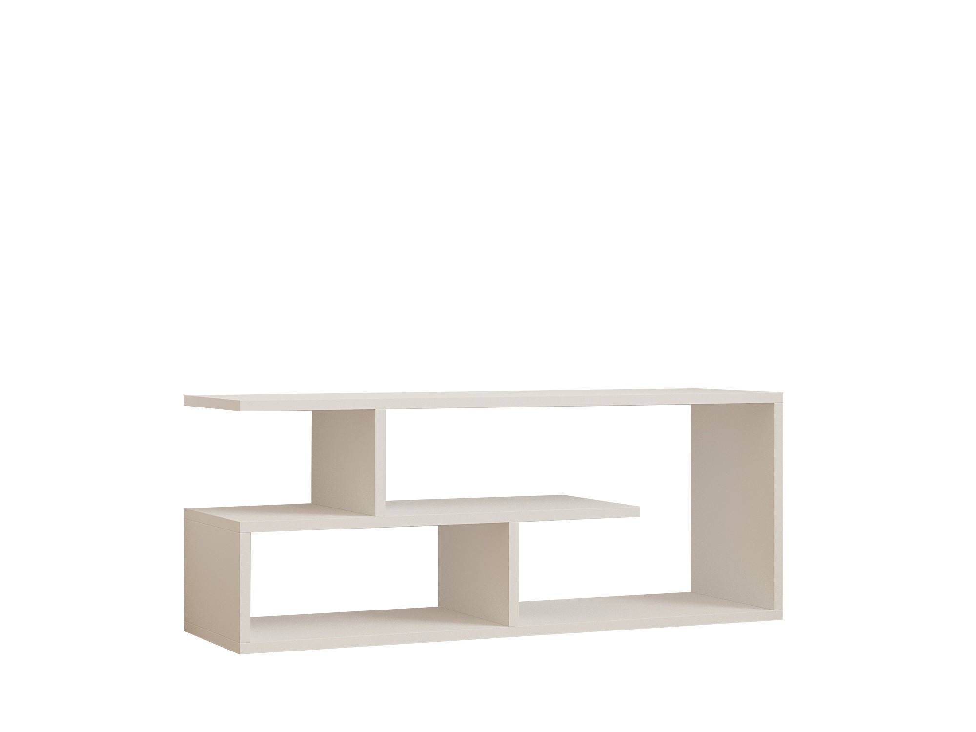 Mueble para televisión de madera <<cafu>> - 100 x 29 x 40 cm - blanco