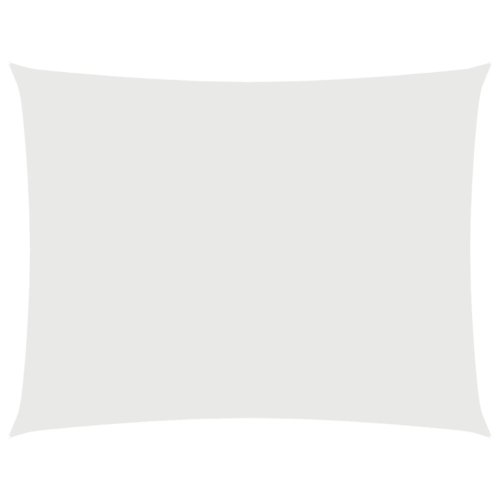 Toldo de vela rectangular tela oxford blanco 3,5x4,5 m