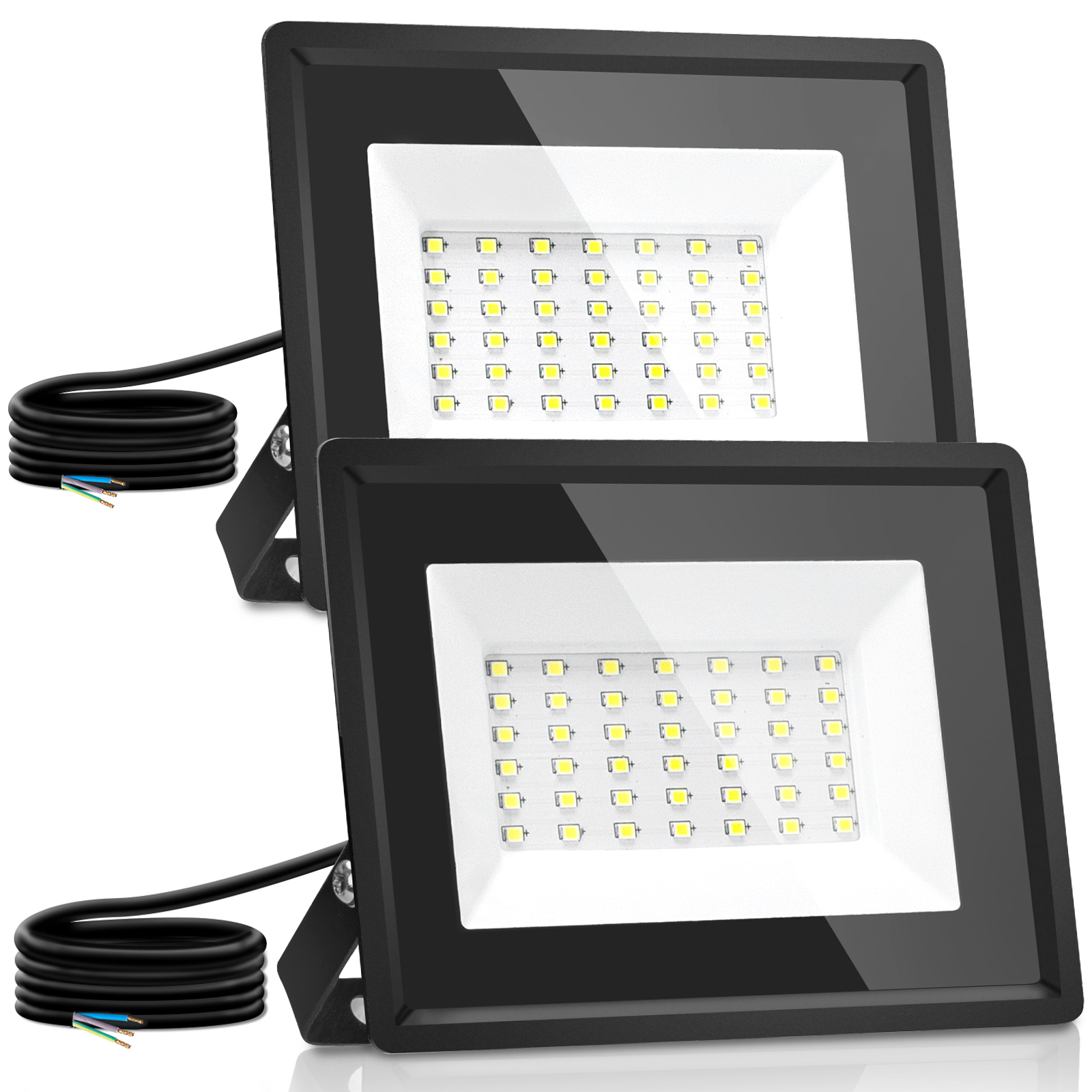 Aigostar foco LED exterior 30w 2510 lúmen ip65,4000 k,parque 2 piezas