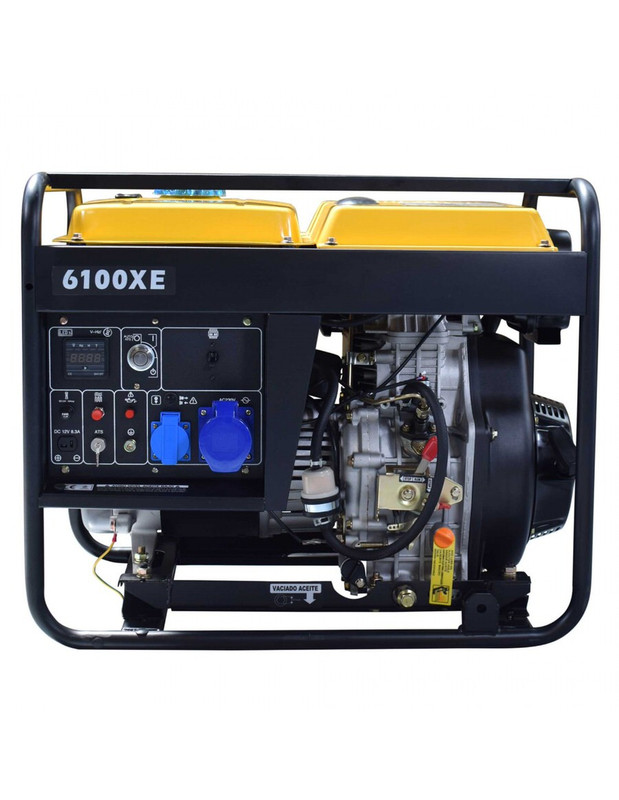 Generador eléctrico monofásico kompak k6100xe diesel