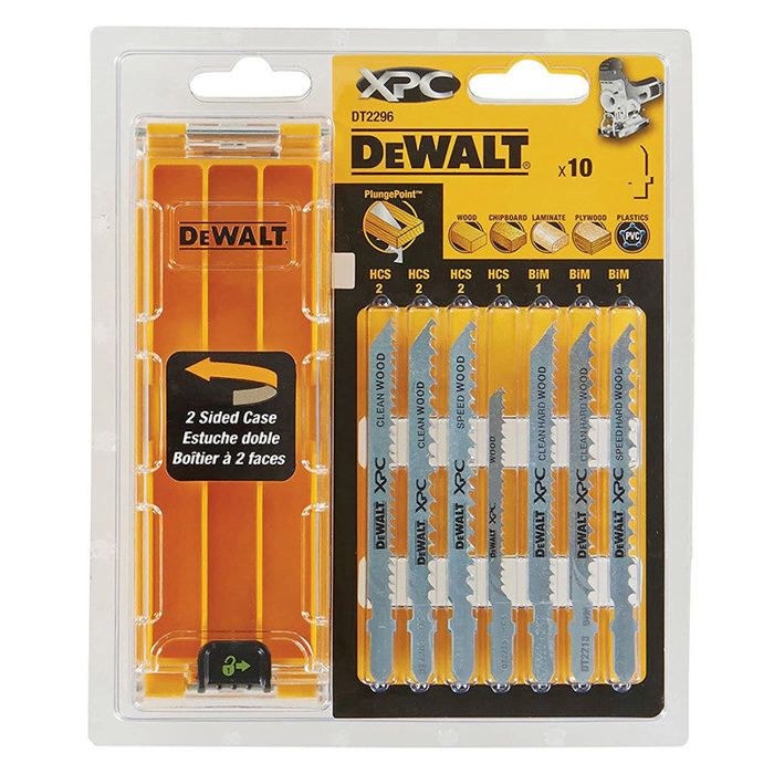 Caja de 10 hojas de sierra de calar xpc - Dewalt - dt2296 - control preciso