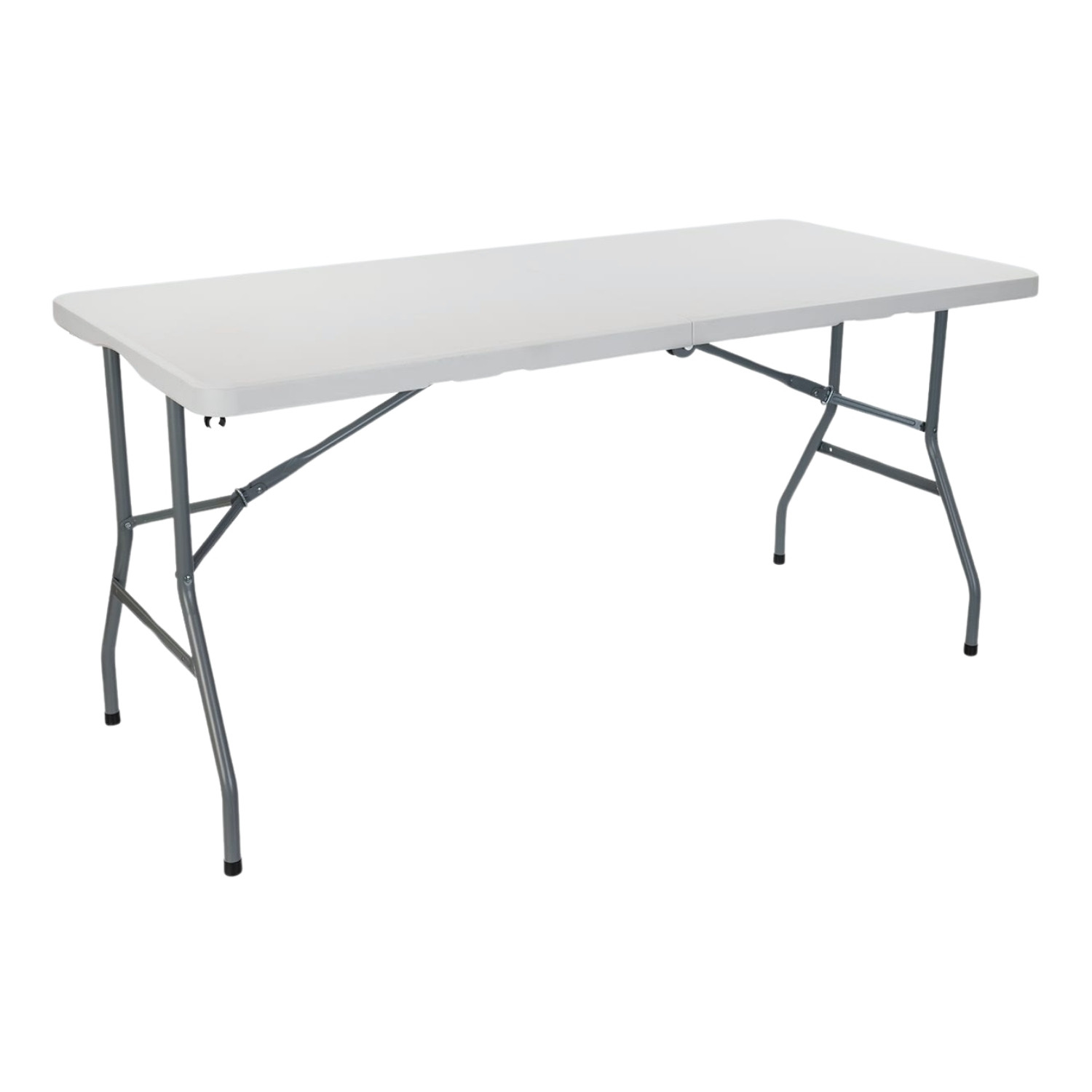 Mesa plegable rectangular para catering blanco 150x74cm Thinia Home