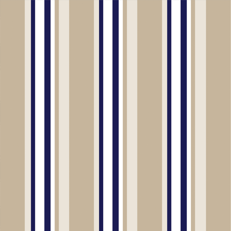 Papel pintado rayas camel y azul 60cm por 300cm