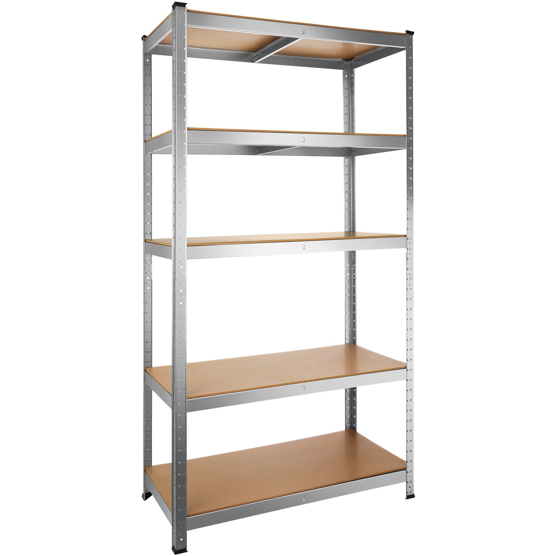 Tectake estantería industrial, 5 baldas hasta 1325 kg, 180x90x45cm plata