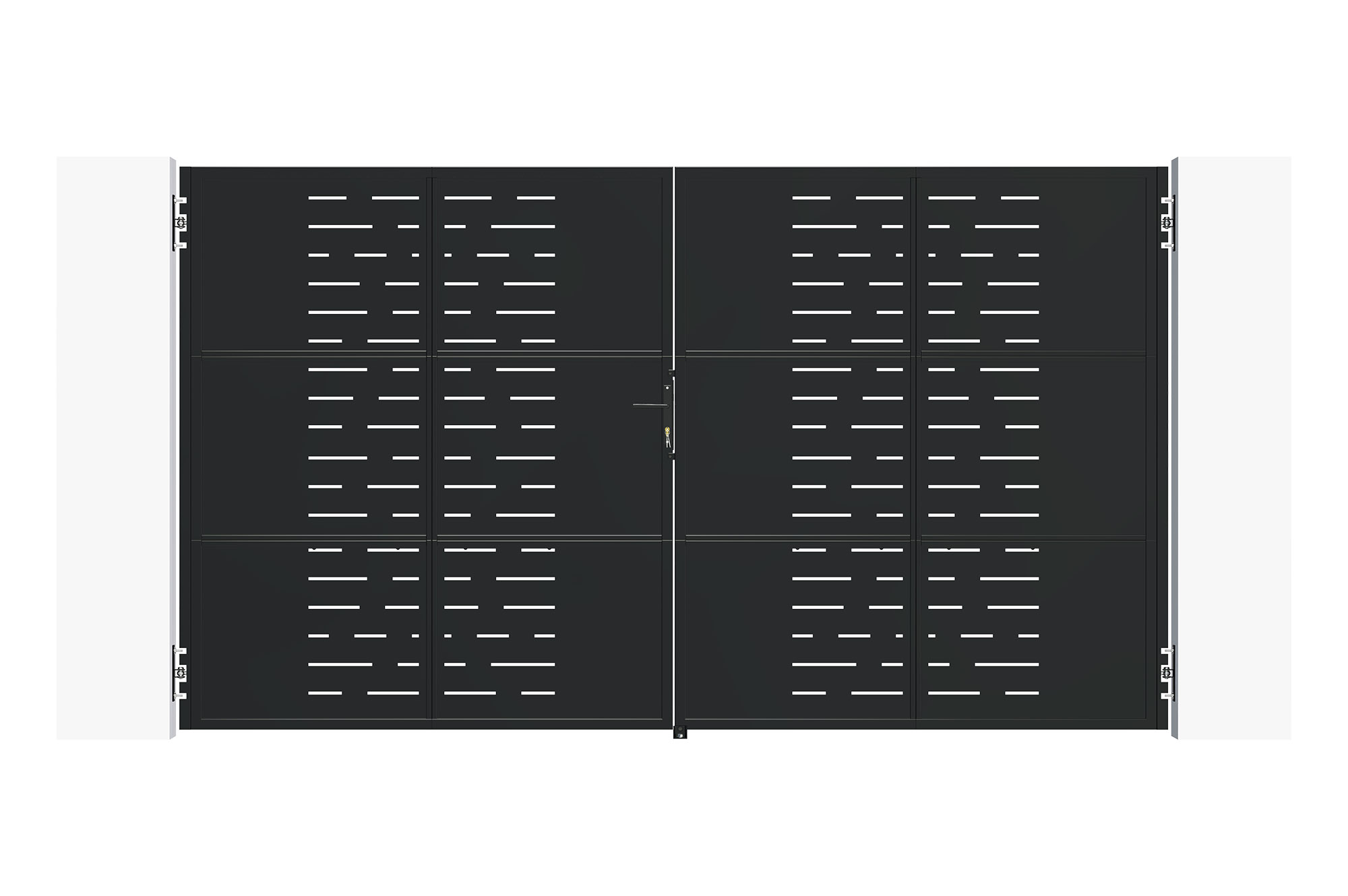 Puerta nali veleta acero negro 3m alt.160cm + motor tanker