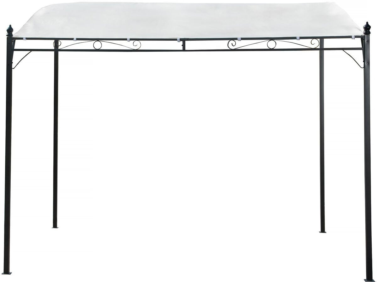 Pérgola metálica inclinada - 3 x 2,5 m - beige