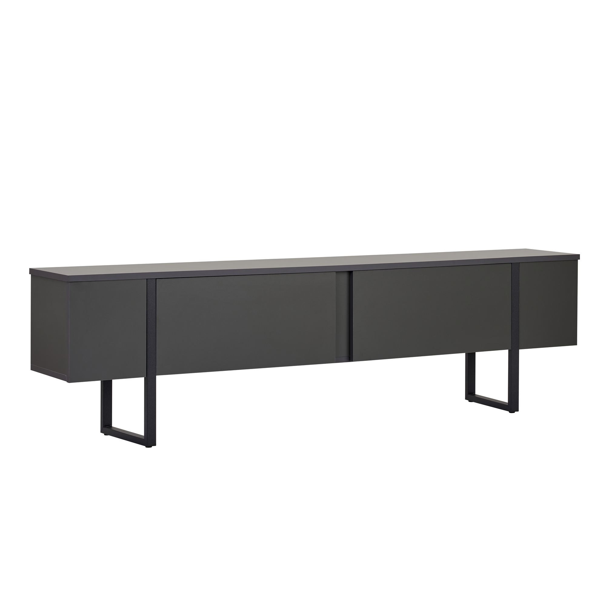 Mueble para la tele de madera <<onera>> - 180 x 30 x 50 cm - antracita / ne