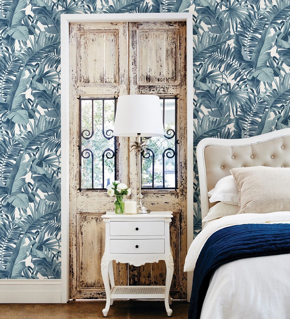 Papel pintado gaulan tropical de hojas de palmera y platanero 5.23m²
