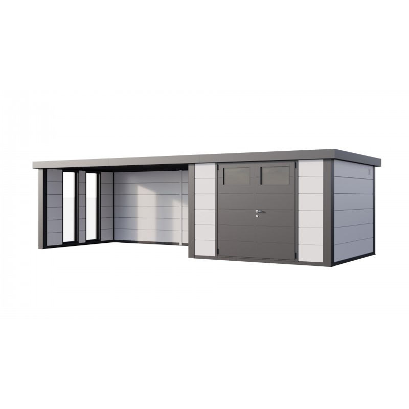 Caseta jardin nh9 c apoyo xl e ventanas a izquierda | blanco | novo habitat
