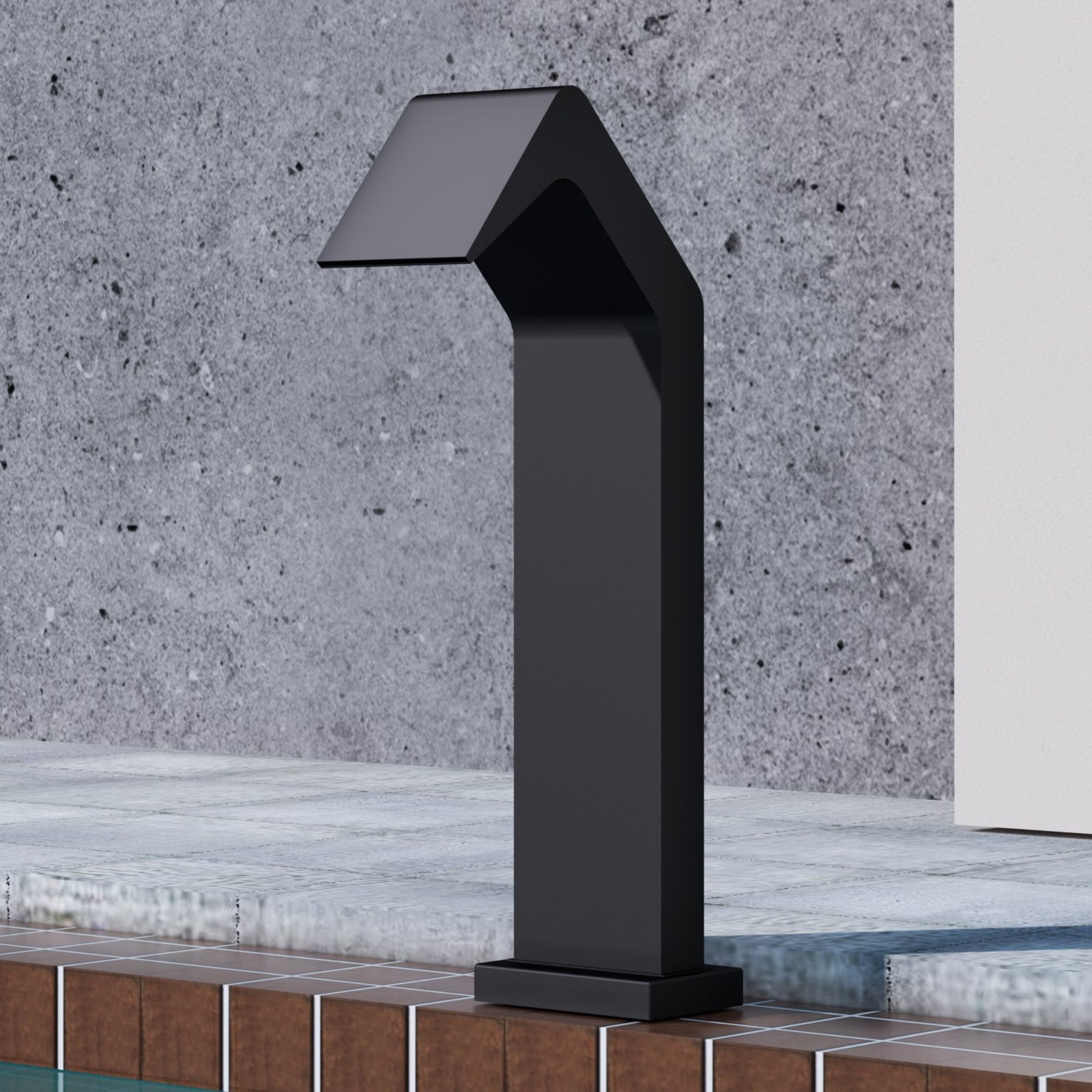 Imex - cascada piscina de acero s.316 negro serie niagara