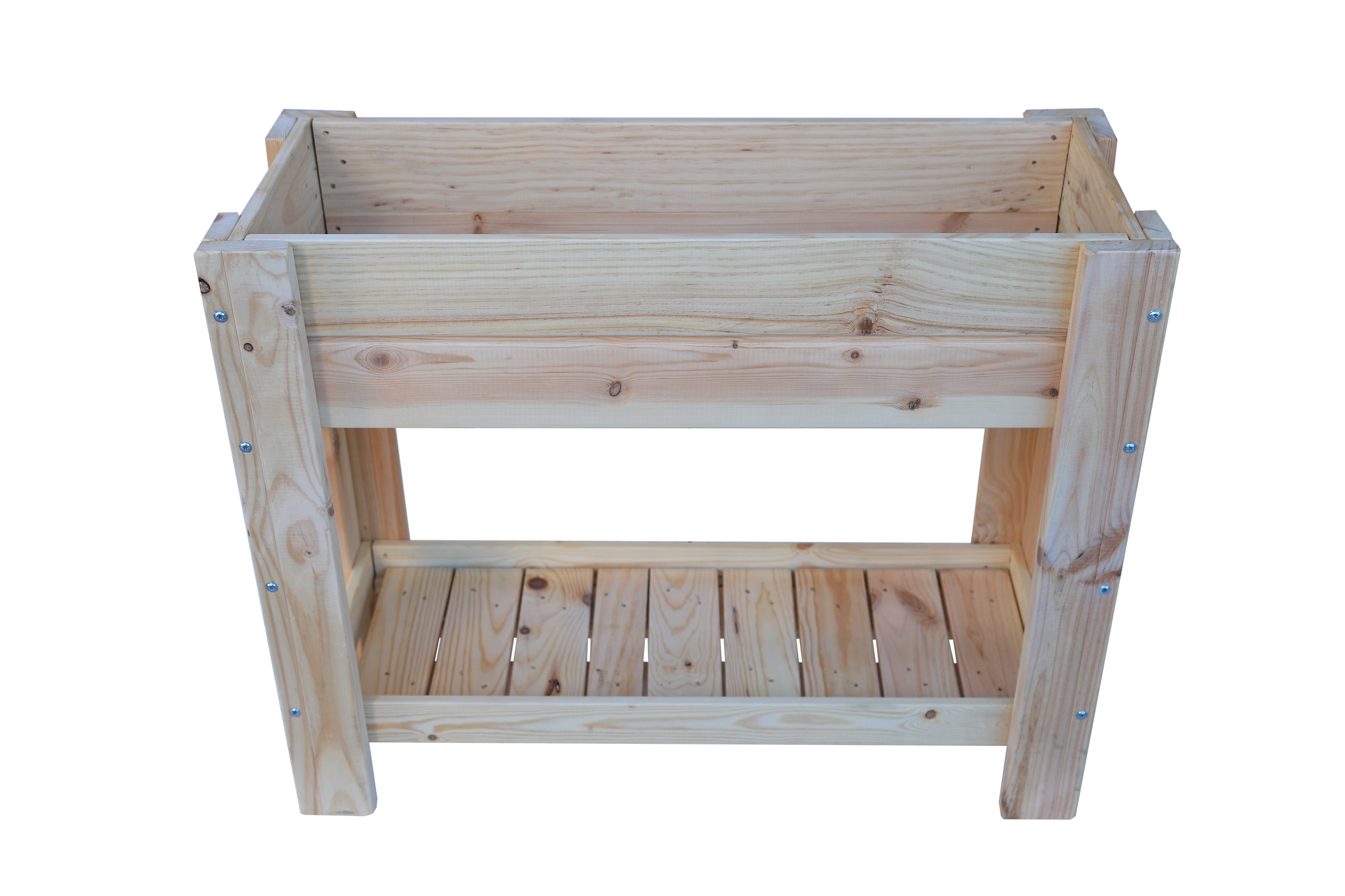 Mesa de cultivo de madera 99x39x80cm 50l toscares natural-madelea