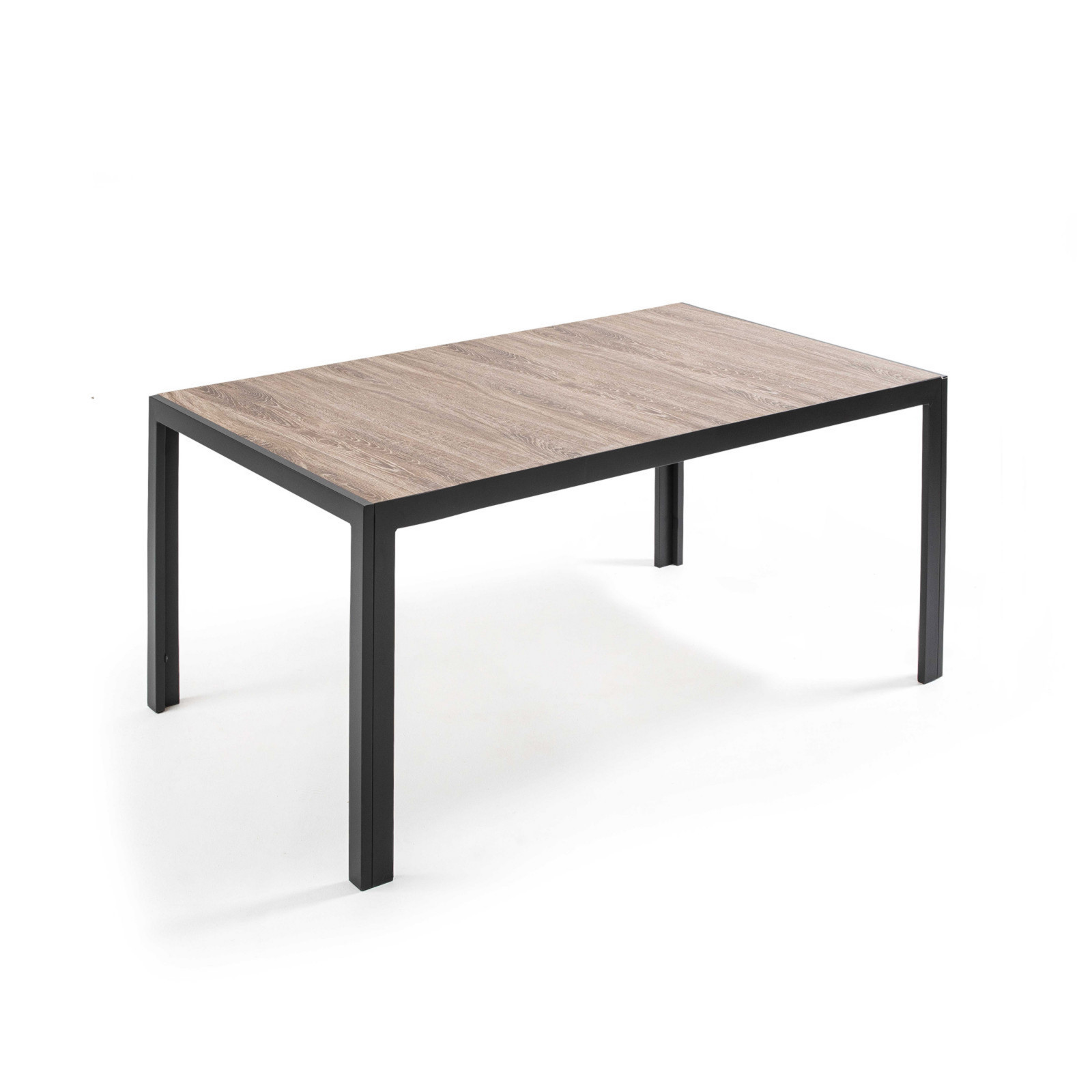 Oviala - mesa de jardín de aluminio y cerámica