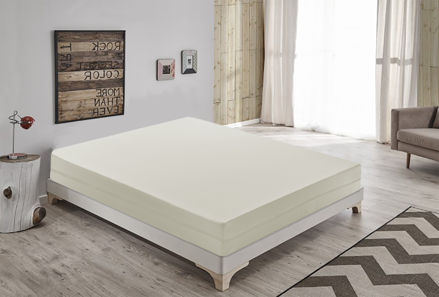 Colchón 150x190 de espuma hr altura 14 cm ortopédico funda extraìble