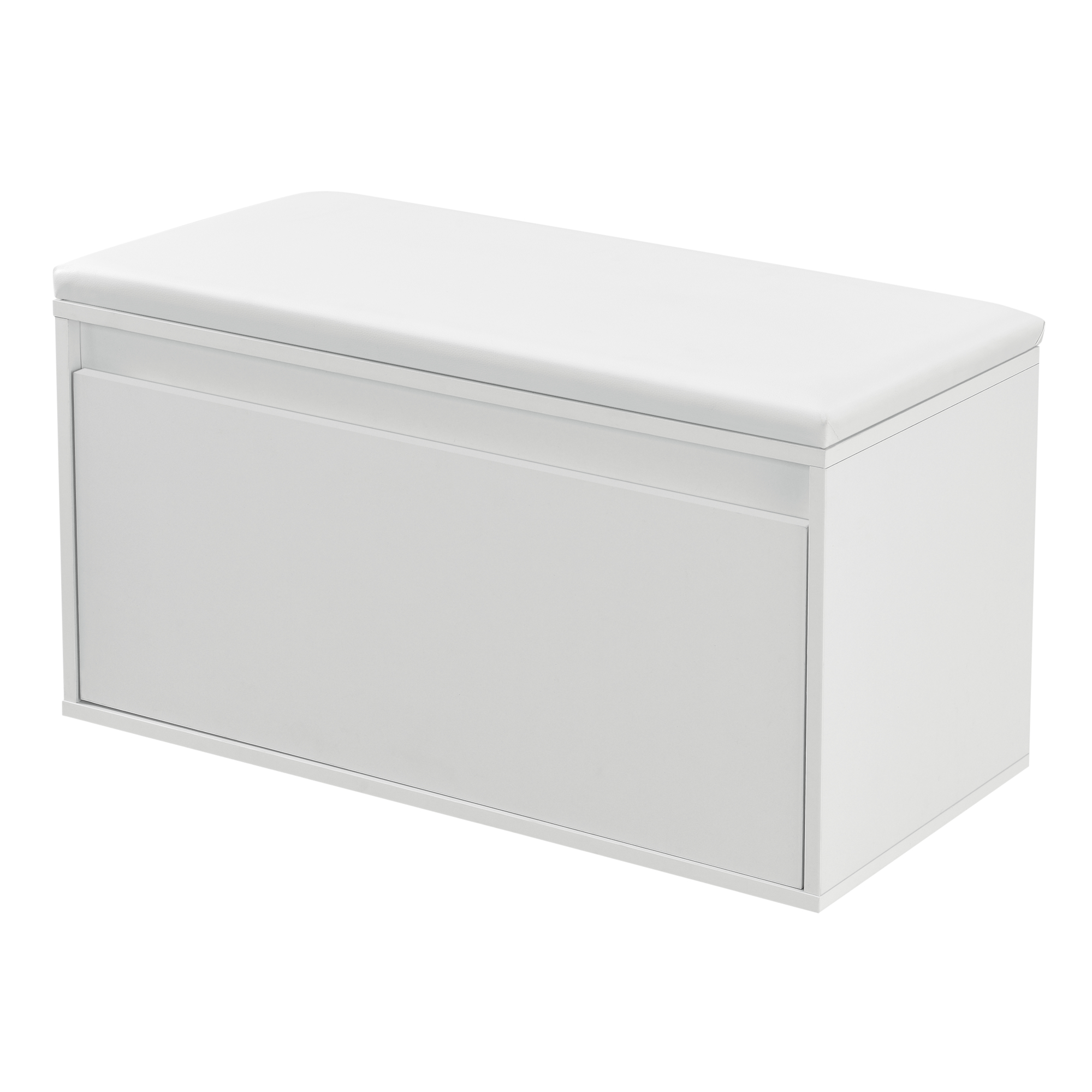 Banco zapatero degerfors con cajón 80x39x45 cm - blanco [en.casa]