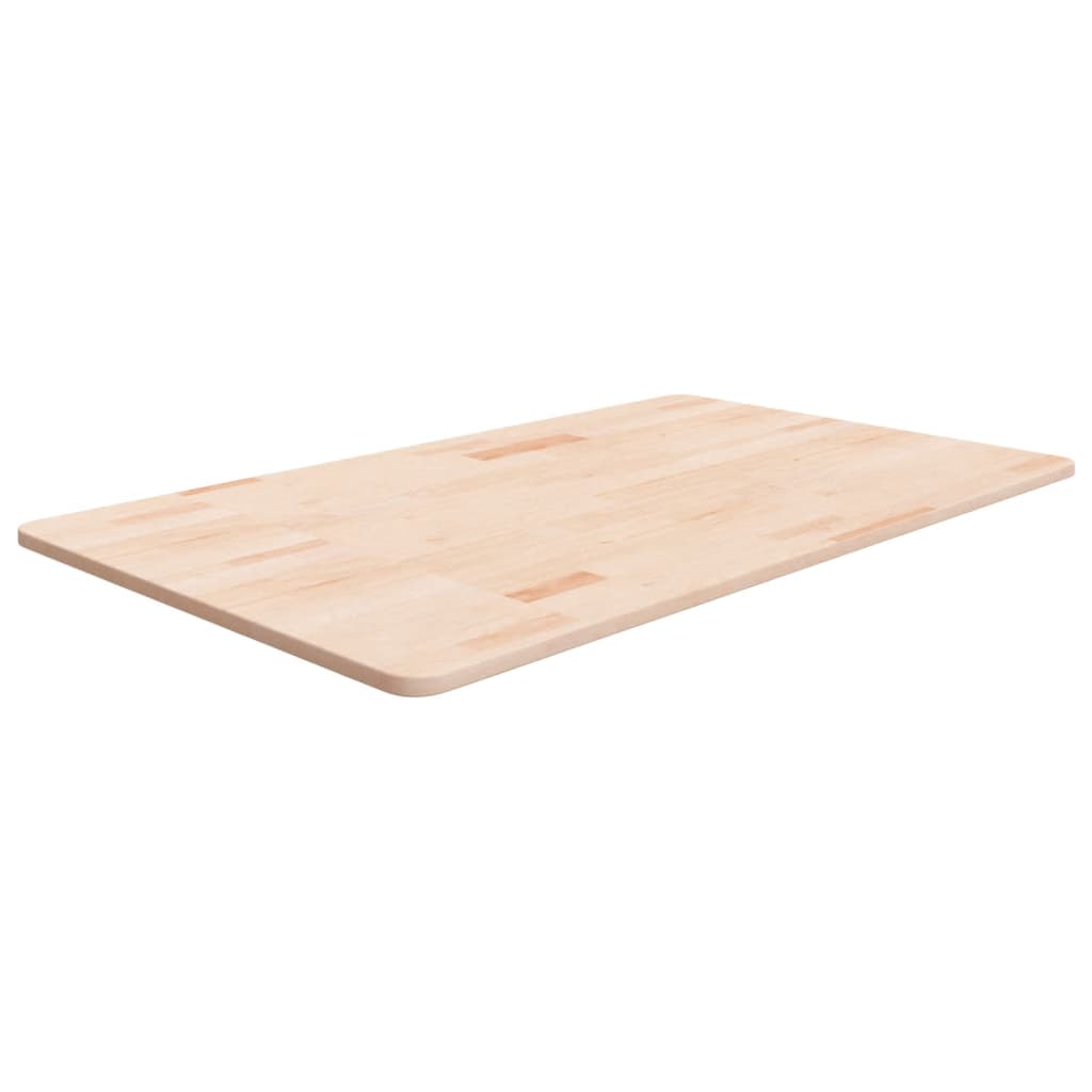 Encimera de baño madera maciza sin tratar 100x60x1,5 cm eerf1791