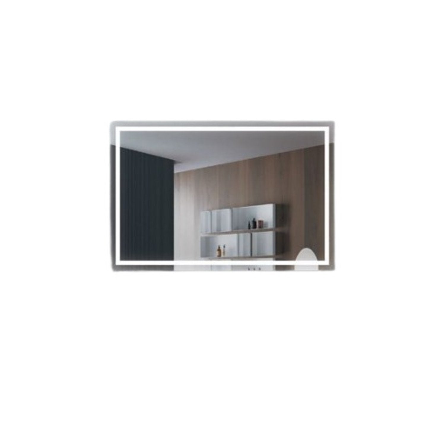 Espejo rectangular LED francia retroiluminada, 80x60 6500k fría