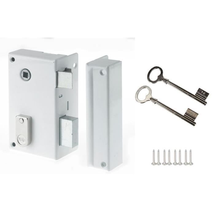 Cerradura vertical de superficie con rodillo derecho - yale - yav37d - blan