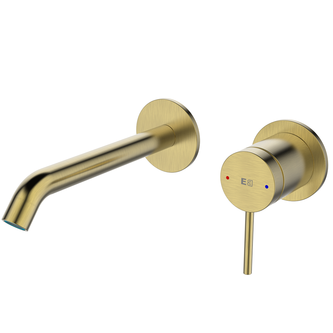 Lollipop mezclador de lavabo empotrado oro cepillado