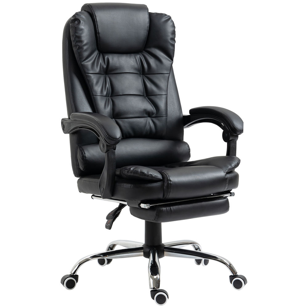 Silla de oficina 64.5x69x117 cm pu, espuma Homcom