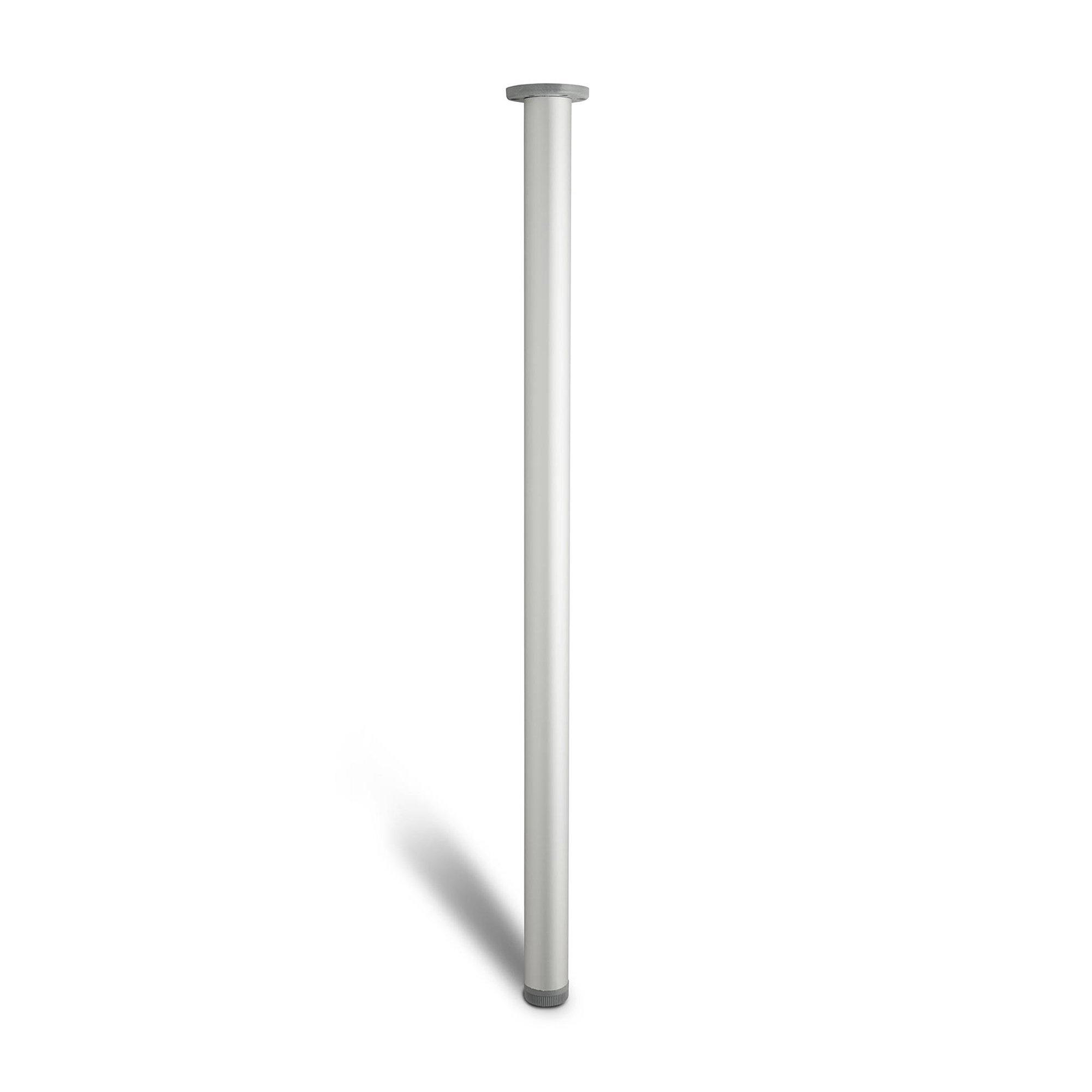 Pata para mueble rei 2-405.800.63 | 60x60x865 mm | anodizado mate | acero