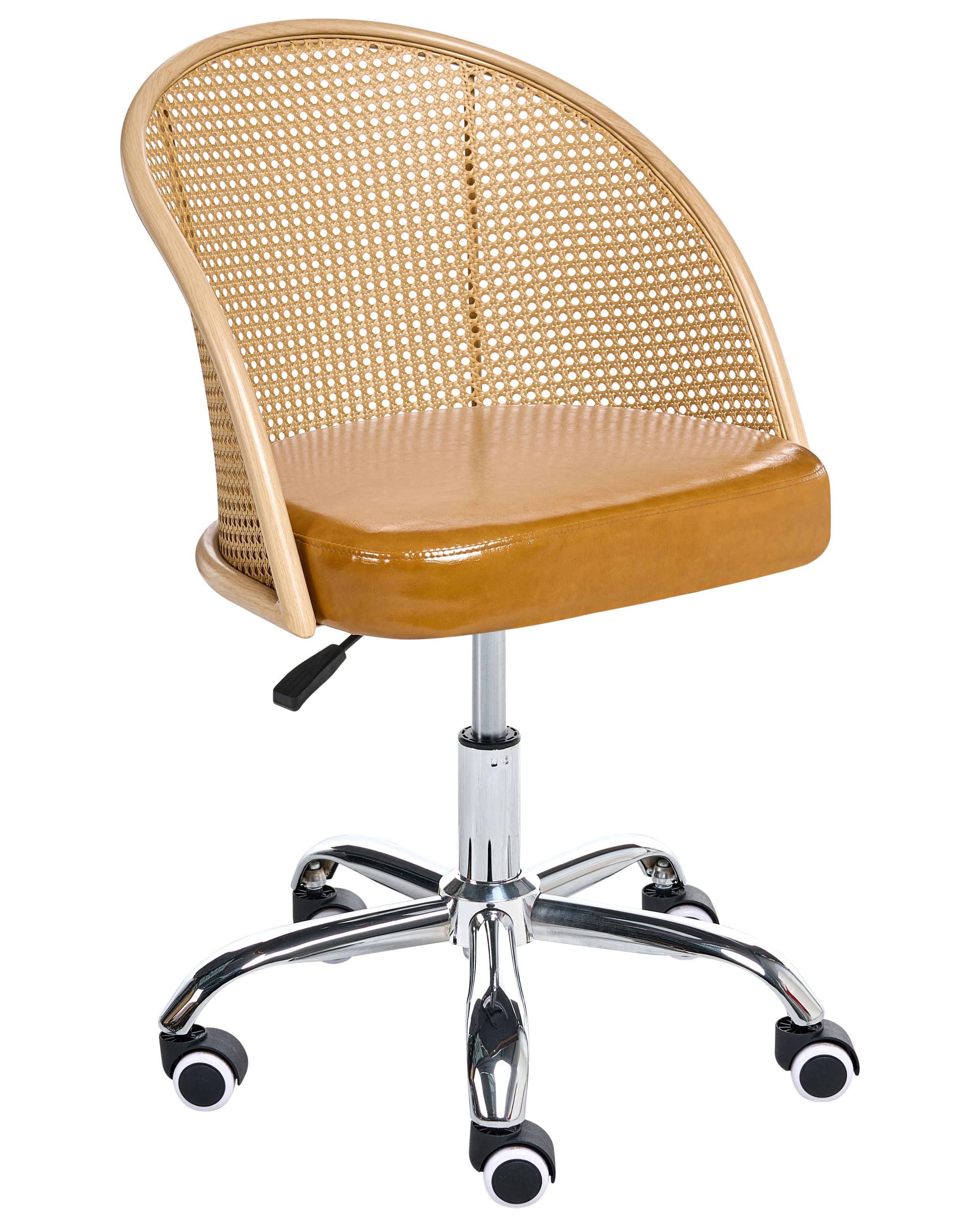 Silla de escritorio baltimore piel sintética marrón
