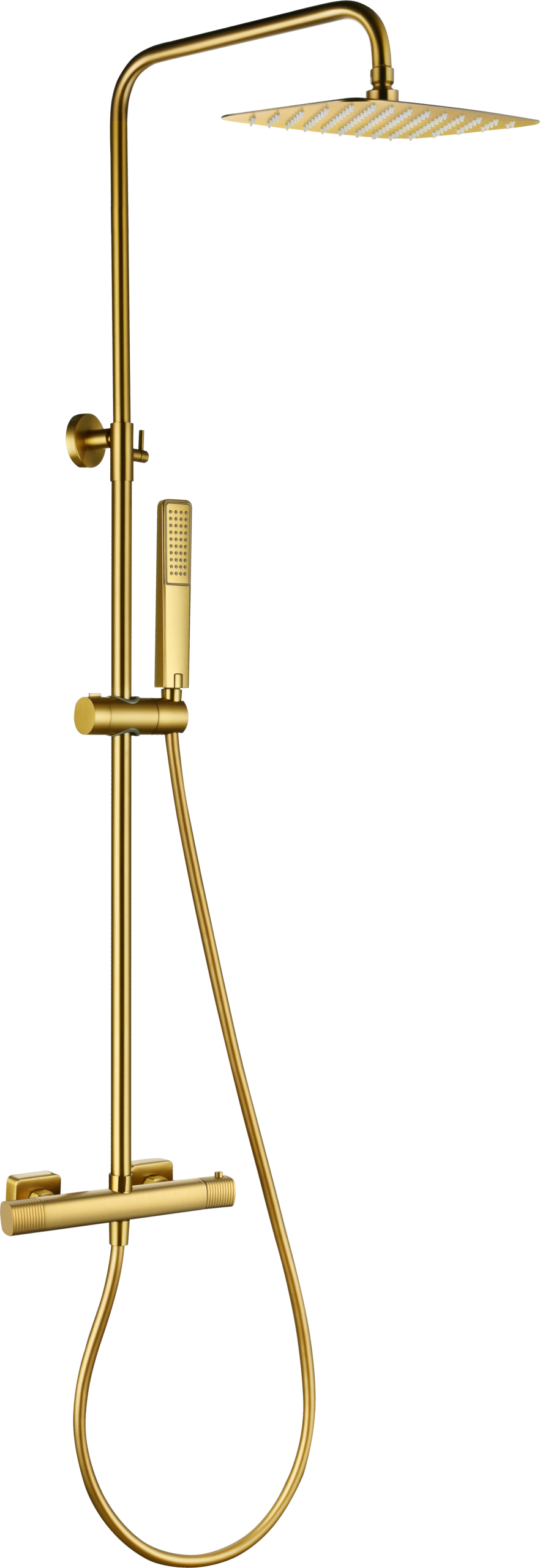 Conjunto ducha termostático firenze oro cepillado [ imex® ]
