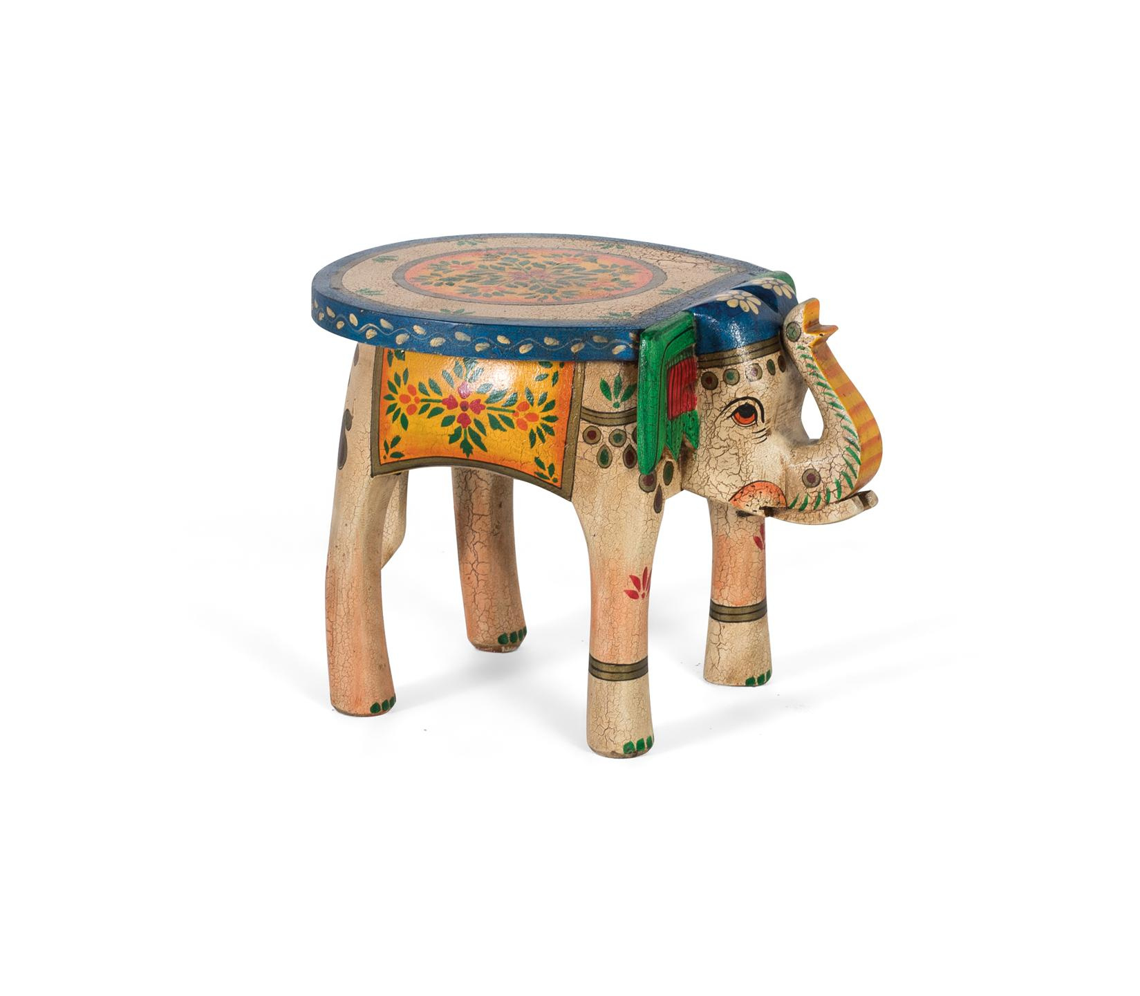 Banco de madera de mango en color multicolor 48 cm
