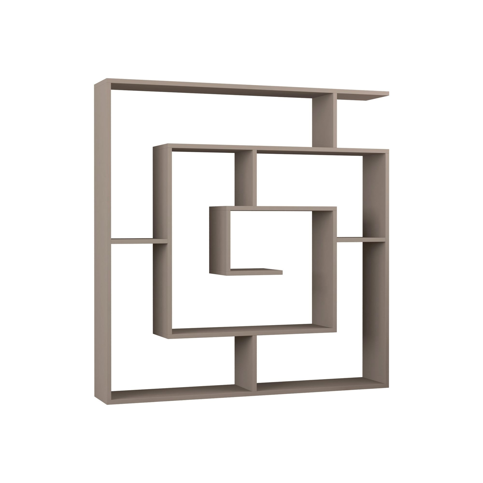 Estantería de madera <<labirent>> - 125 x 22 x 129 cm - moka claro