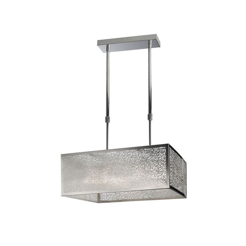 Lámpara de techo cuadrada "japan" de cuatro luces (4xg9) (40w máximo 230v)