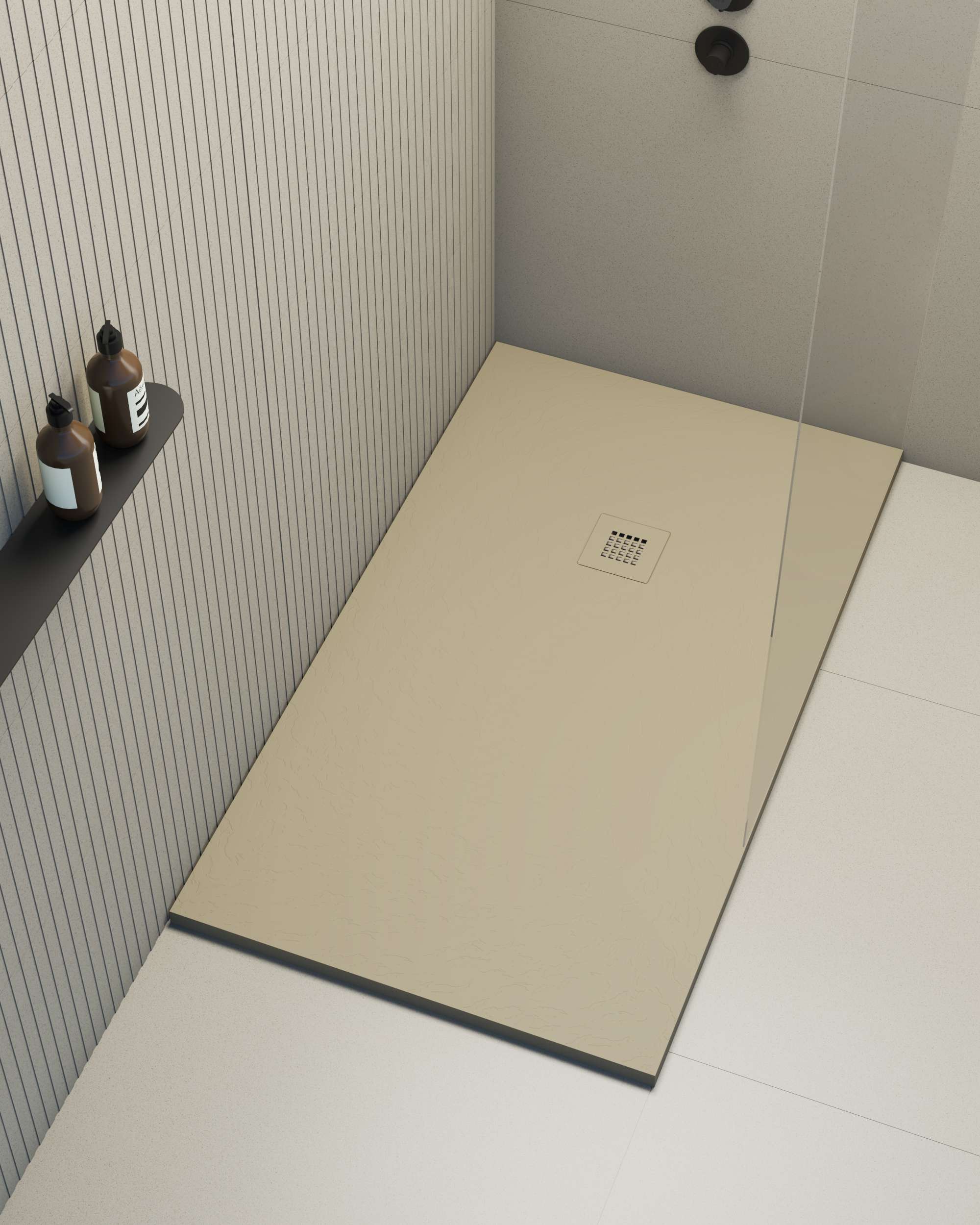 Plato de ducha poaLGi - 80x180 cm - albero - extraplano, antideslizante