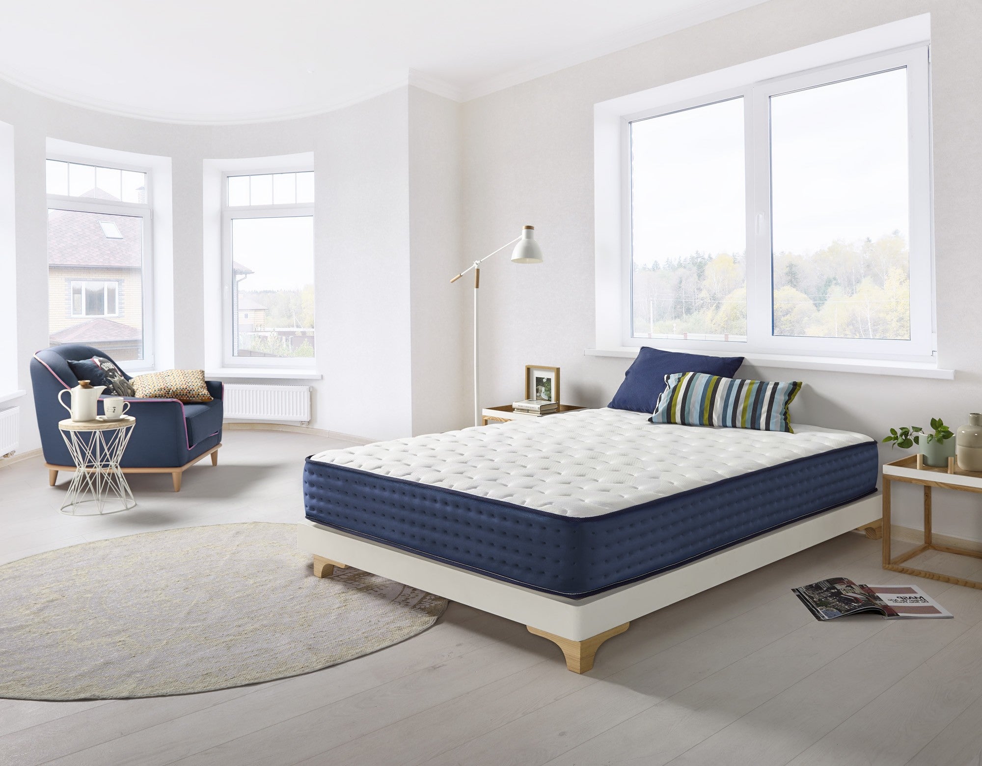 Colchón visco luxury blue sensation 150x190 altura 30cm ±2
