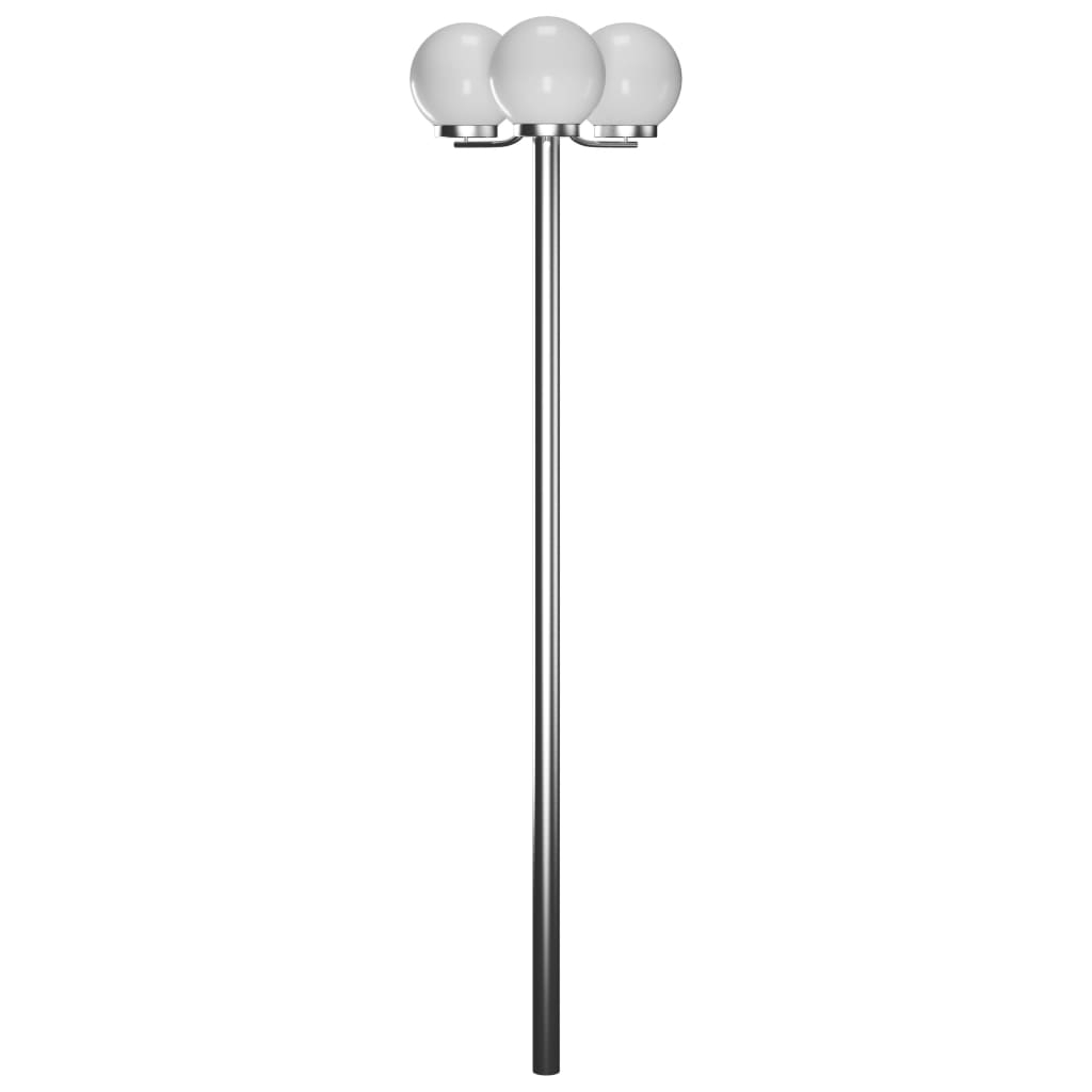 vidaXL farola de jardín 3 focos 220 cm