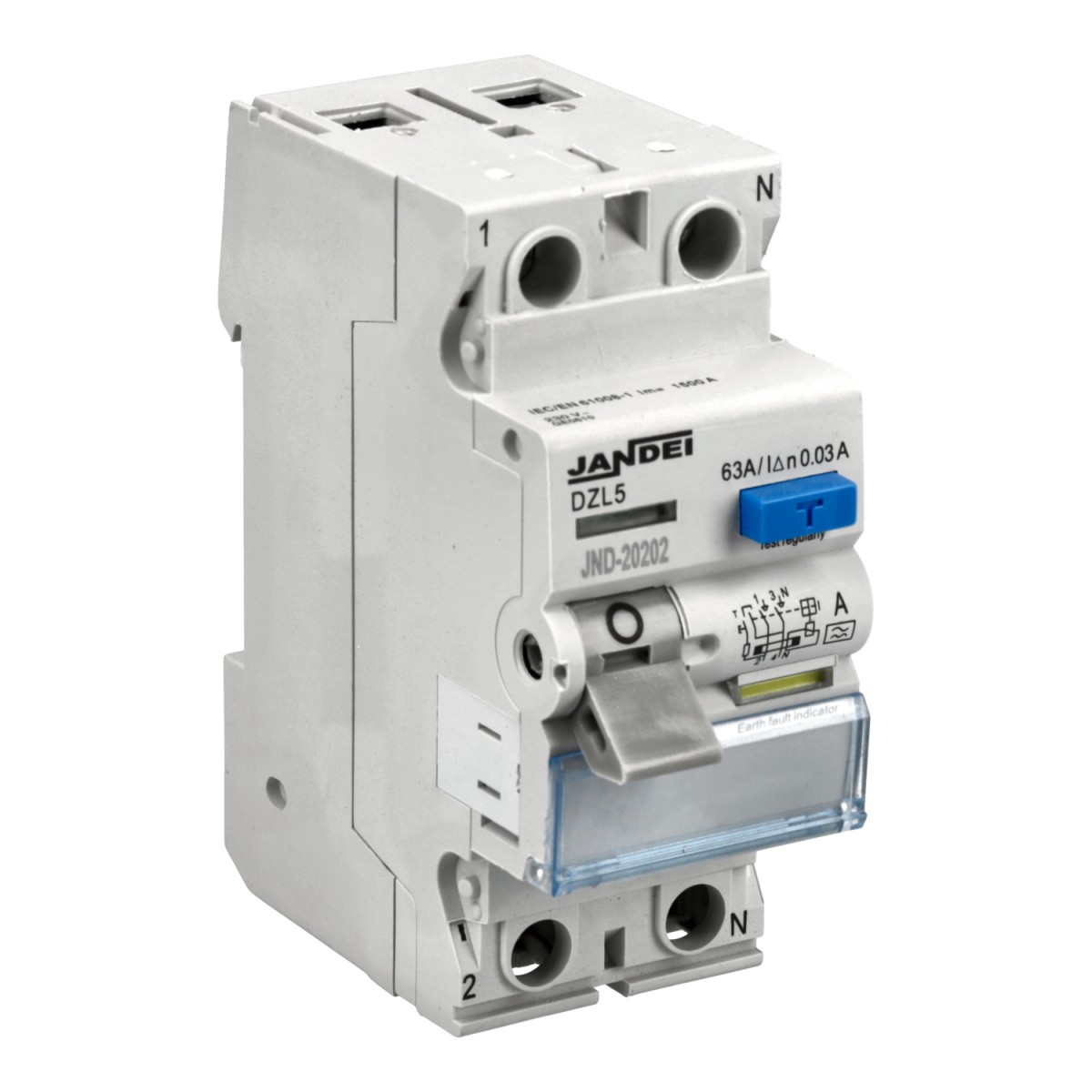 Interruptor diferencial 2p 63a electromagnético tipo a 0,1s