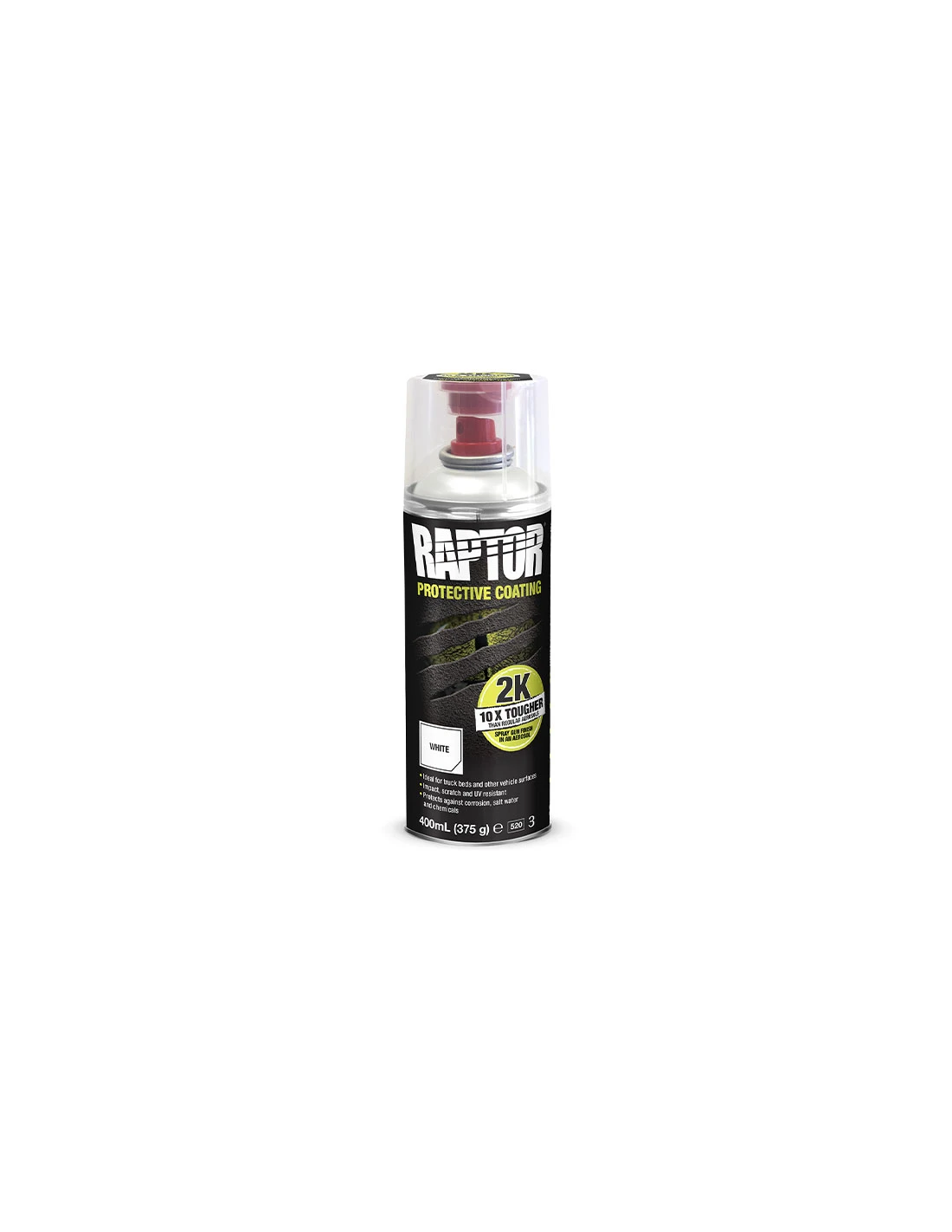 Spray pintura raptor 2k blanco 400 ml
