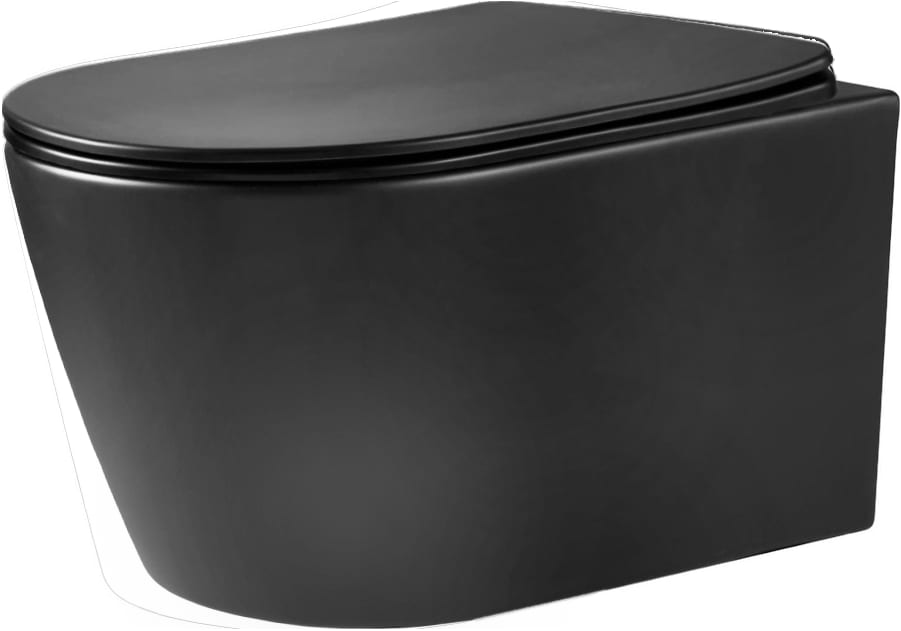 Inodoro suspendido nebula negro 53 cm soft close