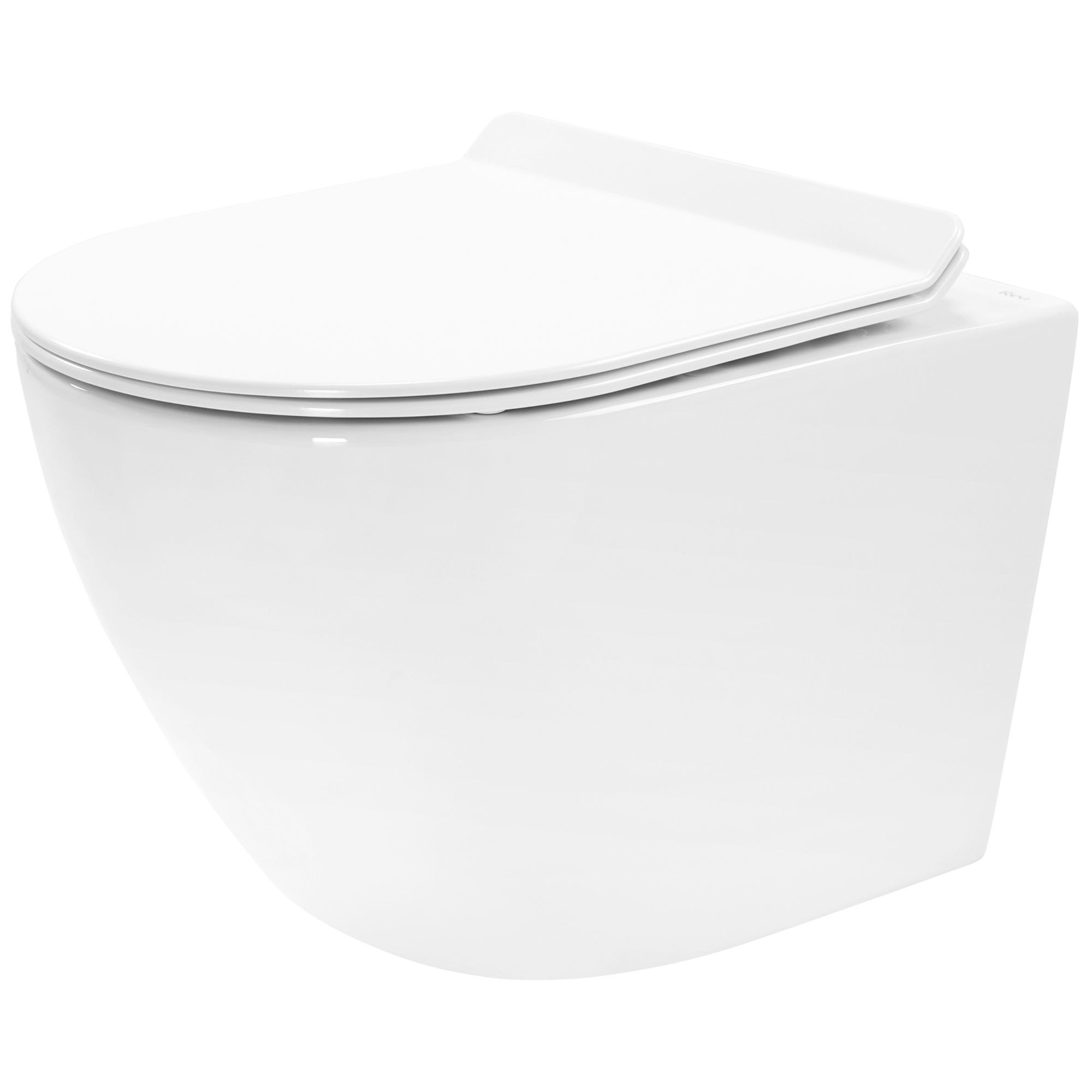 Rea taza de inodoro wc carter rimless, 49x37x32,5 cm