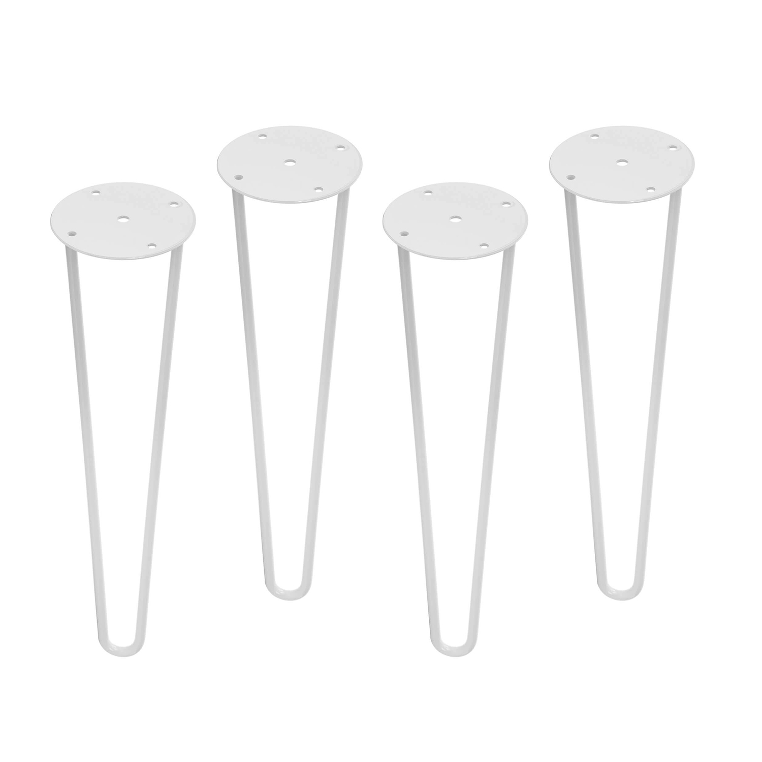 Pata para mueble rei 950 | 100x100x400 mm | blanco | 4 uds. | acero