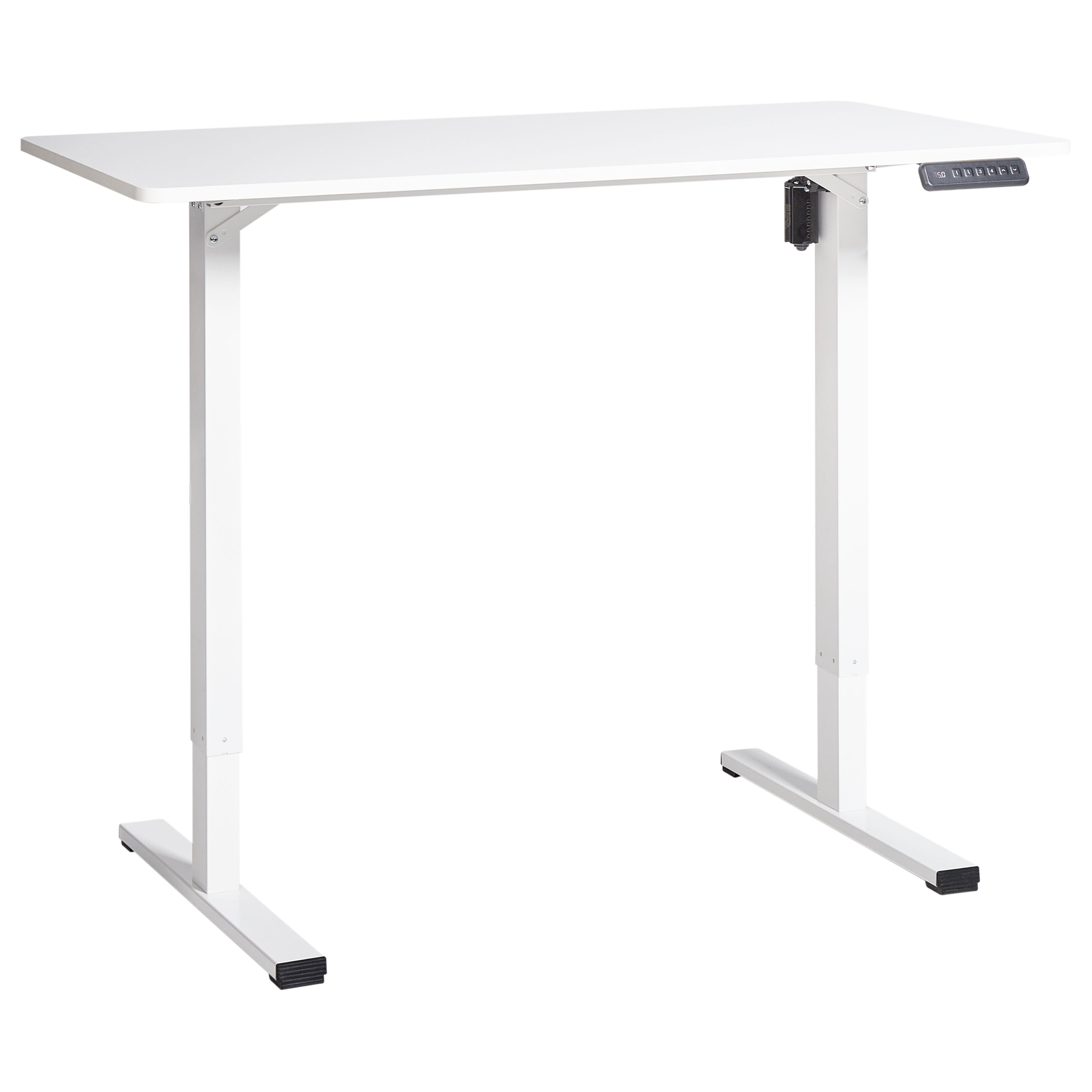 Escritorio de altura regulable eléctrico tavares 120 cm 60 cm blanco