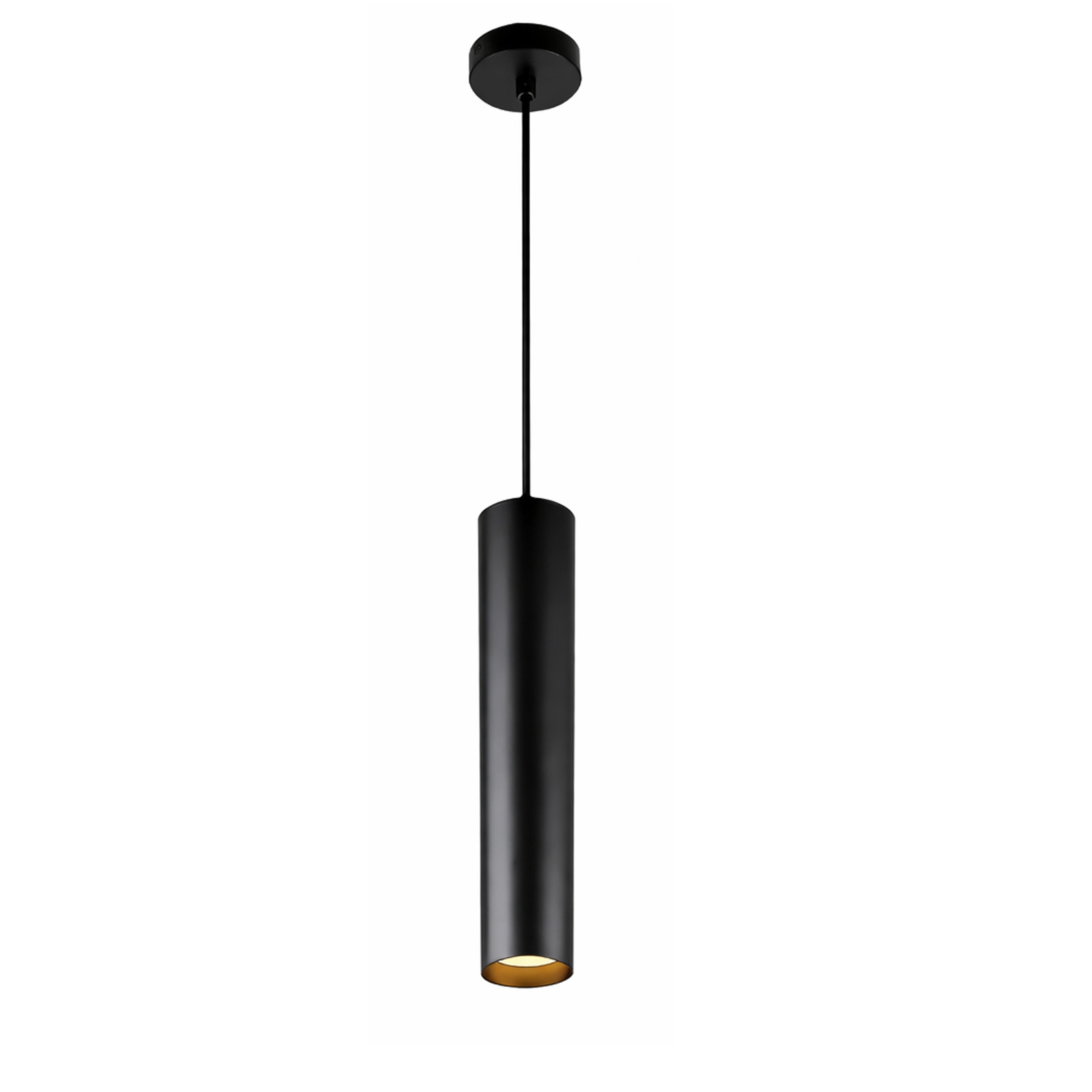 Lámpara colgante moderna aluminio minimalista tubo 30 cm GU10