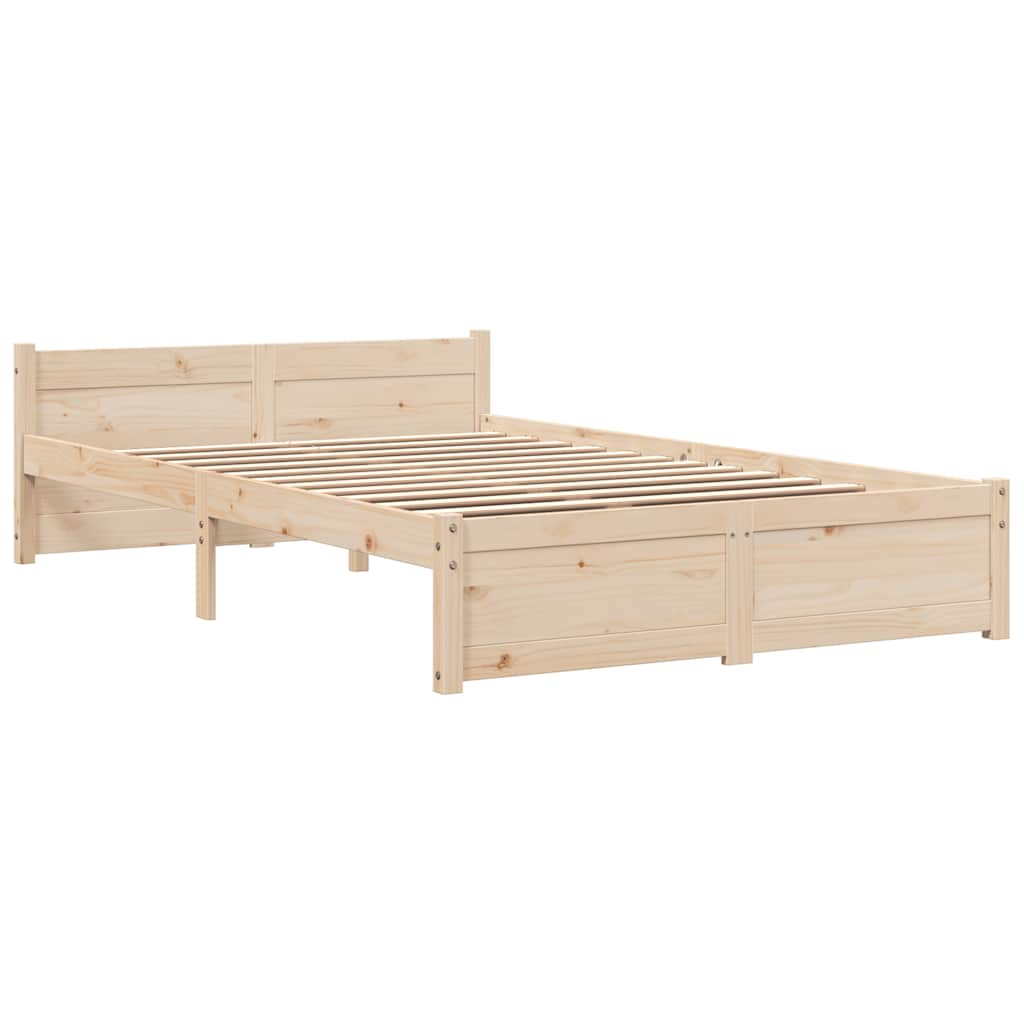 vidaXL estructura de cama sin colchón madera maciza 120x200 cm