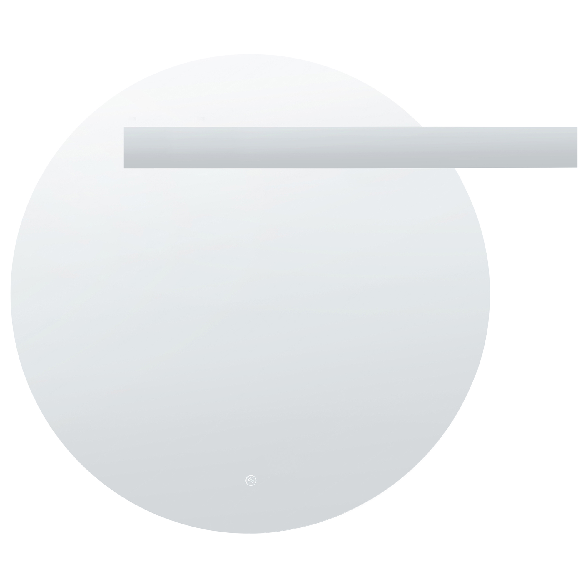 Espejo de baño LED anost 107 cm 90 cm plateado