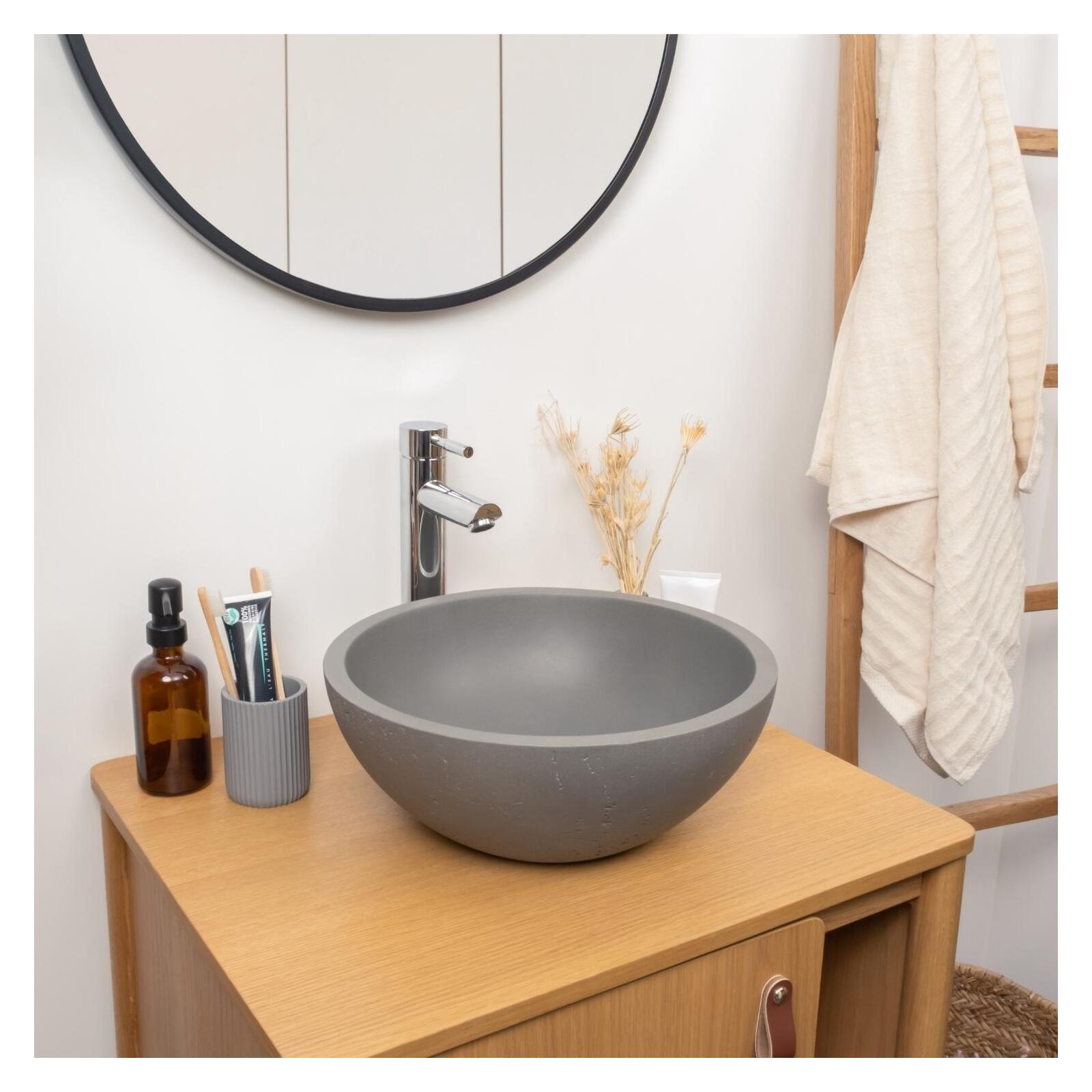 Lavabo de apoyo bol 36,2x36,2cm flore