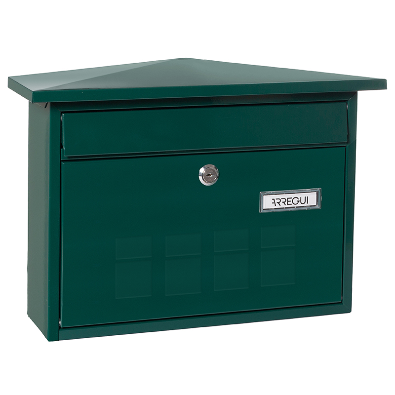 Arregui deco e5703 buzón exterior de acero, de fondo estrecho, antilluvia