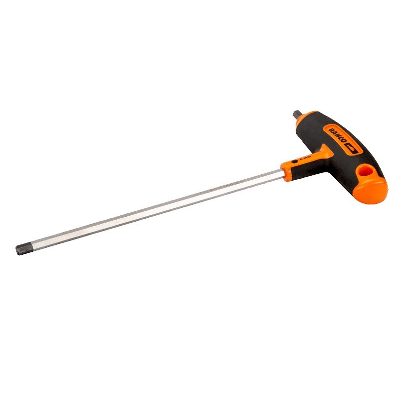 Llave allen mango ''t'' bahco punta atornill hex 4