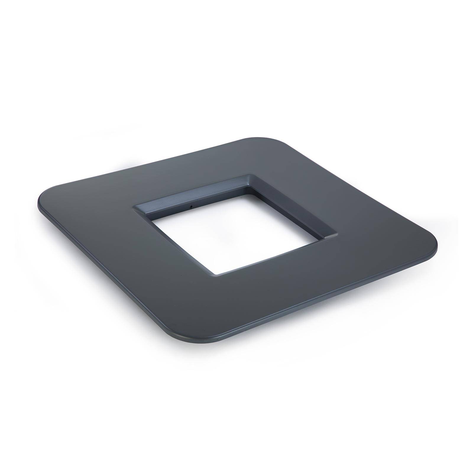 Base de mesa cuadrada mondum mediterráneo 80x80 cm antracita